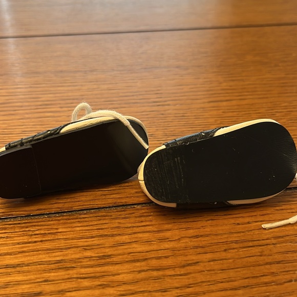 Classic Black and White Doll Shoes - Picture 2 of 2